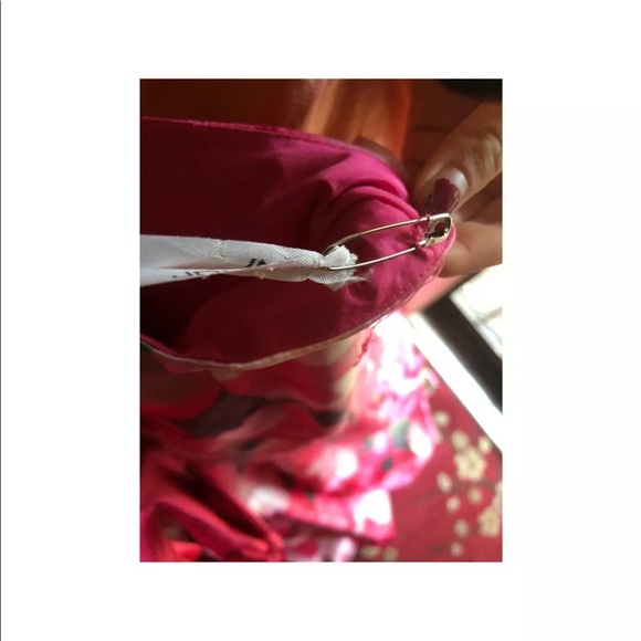 Sherri Hill Pink Rose Floral Two Piece Spring Prom Dress Size 0 NWT - Picture 9 of 12